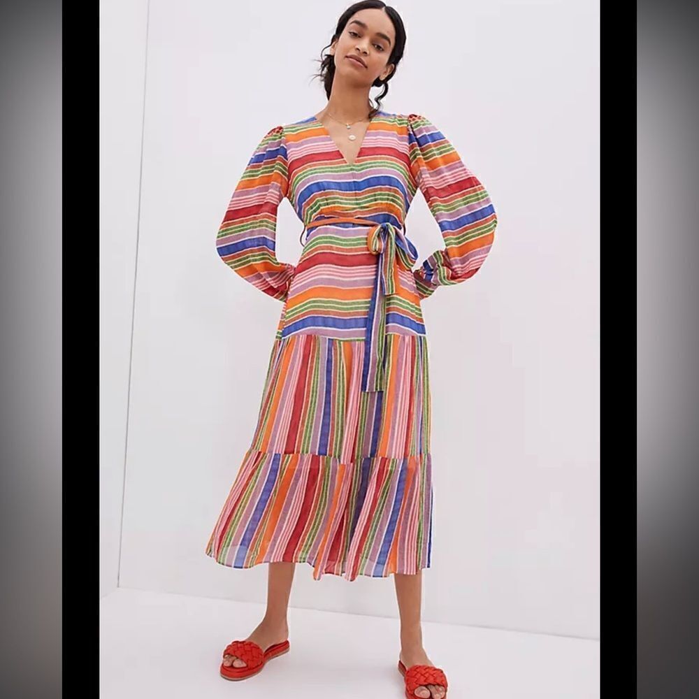 NWT Farm Rio Anthropologie Farm Rio Luana Maxi Dress Small - Picture 13 of 16